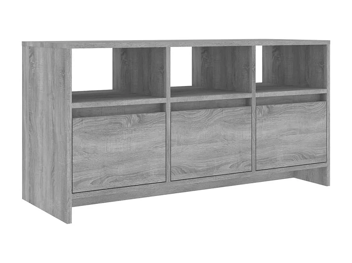 Skorva  Meuble TV Sonoma gris 102x37,5x52,5 cm Bois d'ingénierie