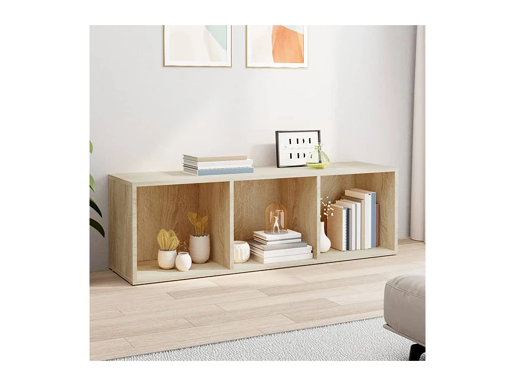 Pieter  Boekenkast/tv-meubel 36x30x114cm bewerkt hout sonoma eikenkleur