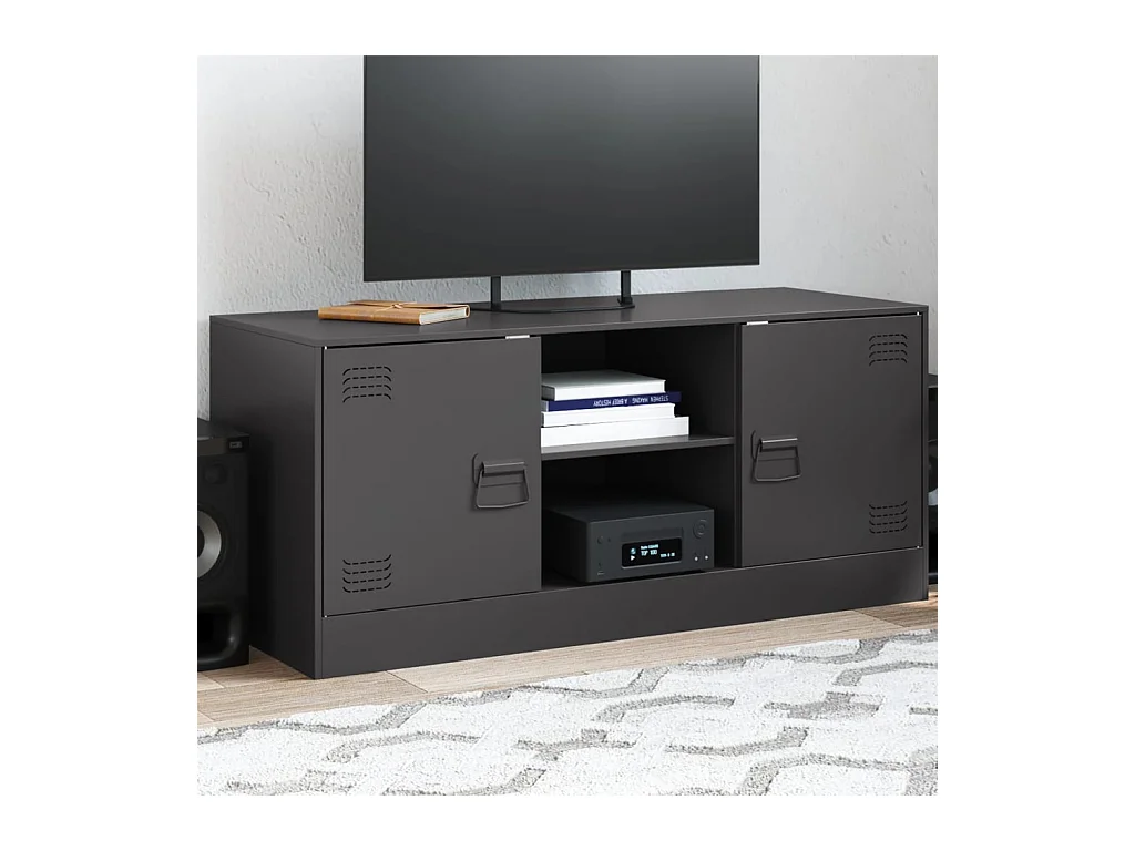 Jean-Claude  Tv-meubel 99x39x44 cm staal zwart