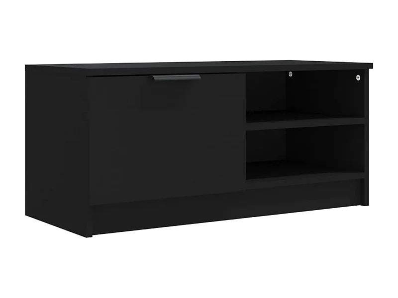 Bryvra  Meuble TV Noir 80x35x36,5 cm Bois d'ingénierie