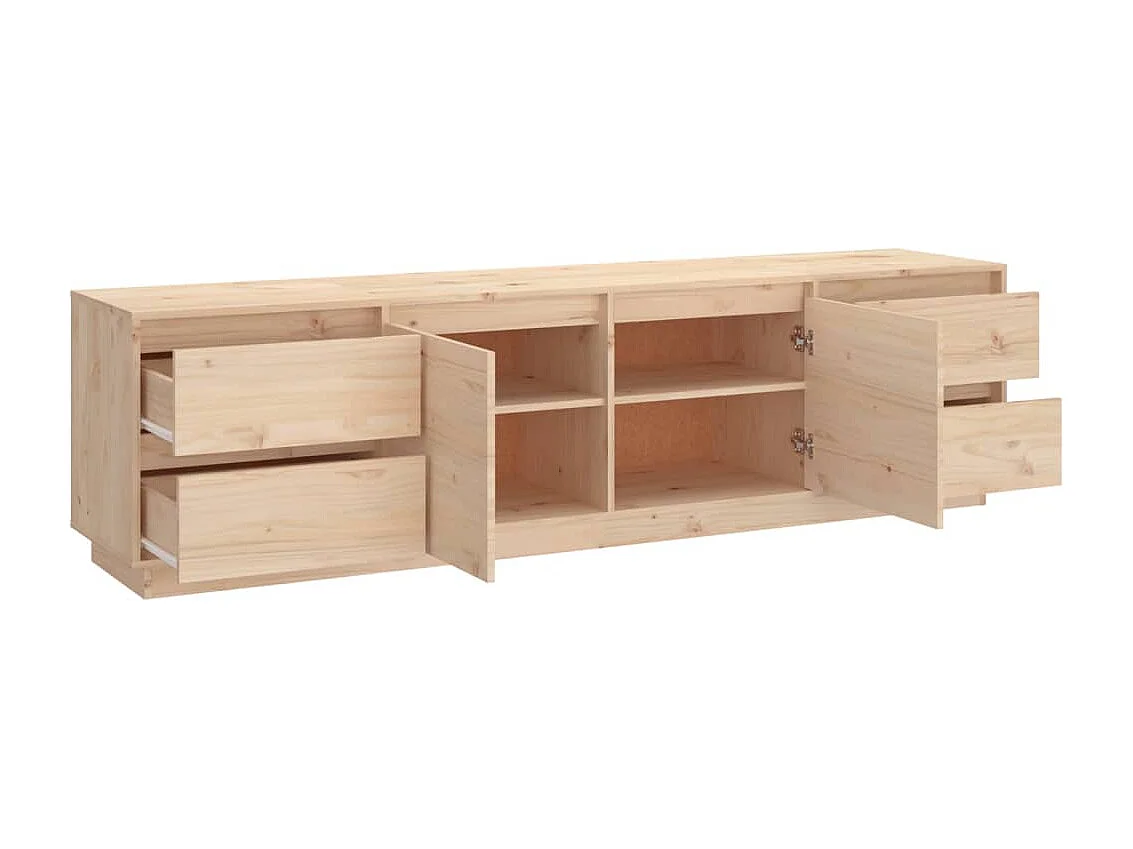 Orvil  Meuble TV 176x37x47,5 cm Bois de pin massif