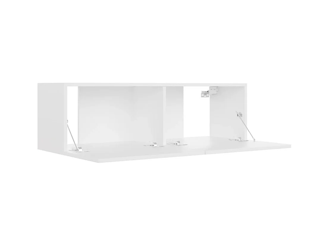 Daingean  Ensemble de meubles TV 3 pcs Blanc Bois d'ingénierie