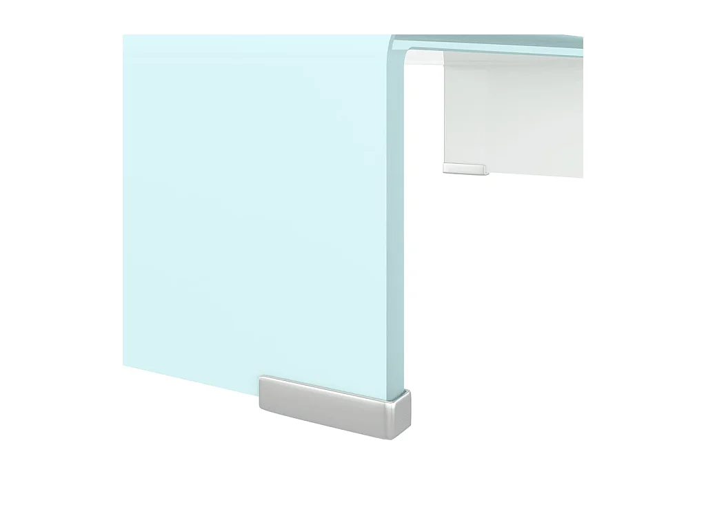 Fall River  Meuble TV/Support pour moniteur 60x25x11 cm verre vert