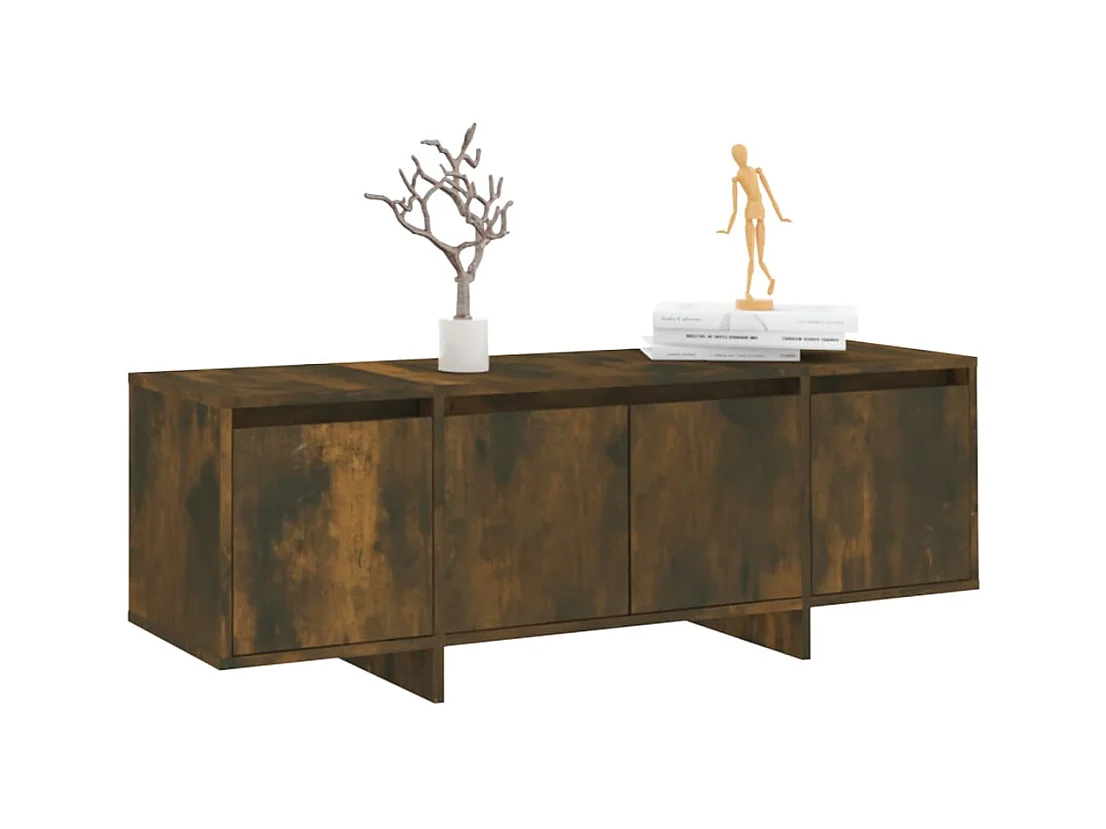 Qirin  Tv-meubel 120x30x40,5 cm bewerkt hout gerookt eikenkleurig