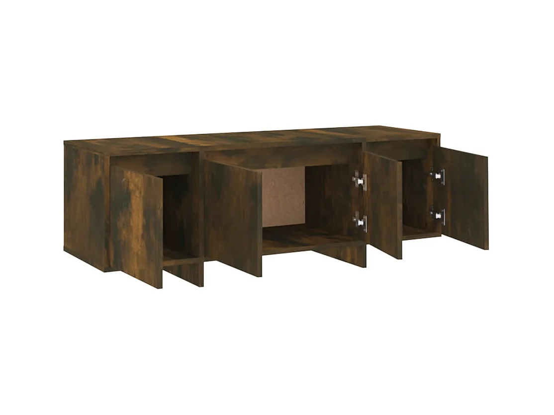 Qirin  Tv-meubel 120x30x40,5 cm bewerkt hout gerookt eikenkleurig