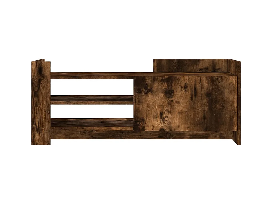 Nando  Meuble TV Chêne fumé 100x35x40 cm Bois d'ingénierie
