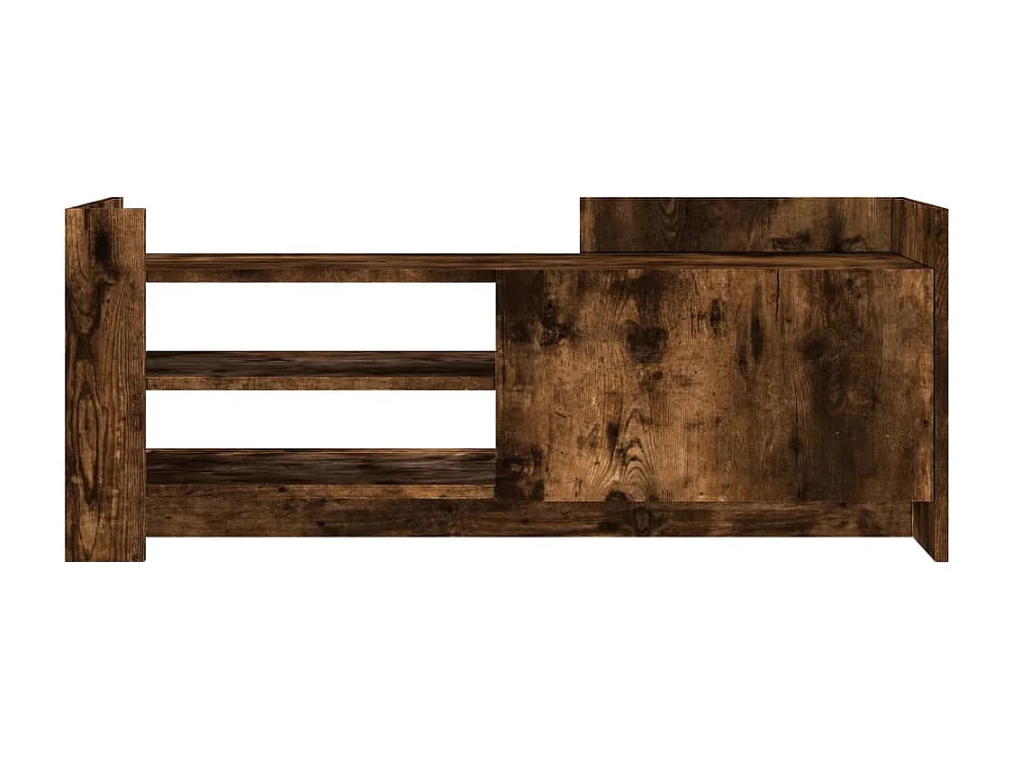 Nando  Mueble para TV madera contrachapada roble ahumado 100x35x40 cm