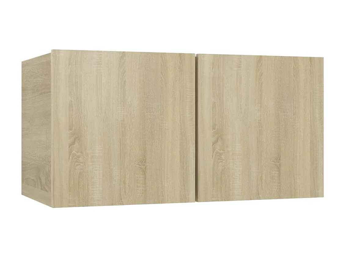 Isandro  Ensemble de meubles TV 4 pcs Chêne sonoma Bois d'ingénierie