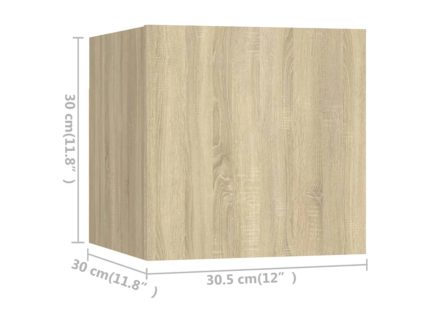 Antelope  Ensemble de meuble TV 4 pcs Chêne sonoma Bois d'ingénierie