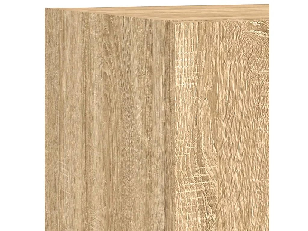 Relmar  Unités murales TV avec LED 5 pcs chêne sonoma bois d'ingénierie