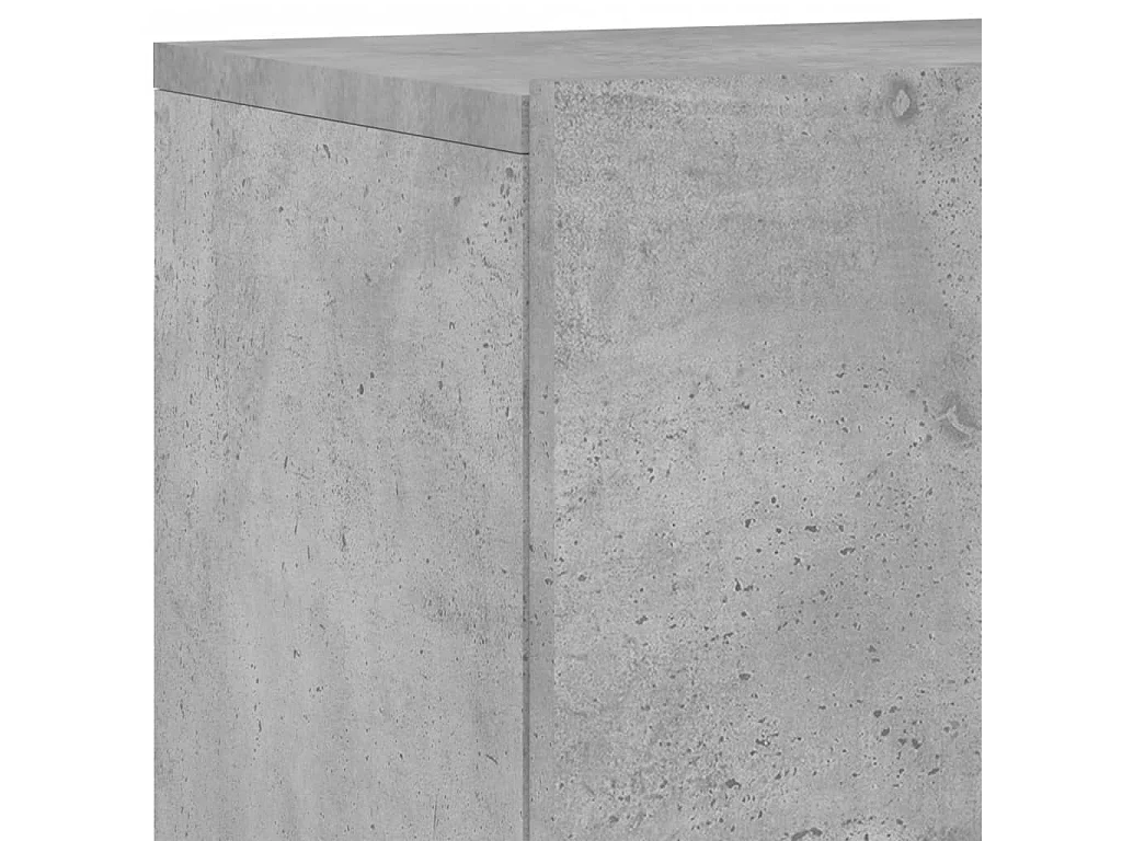 Vito Mauro  Muebles de TV de pared 5 pzas madera ingeniería gris hormigón