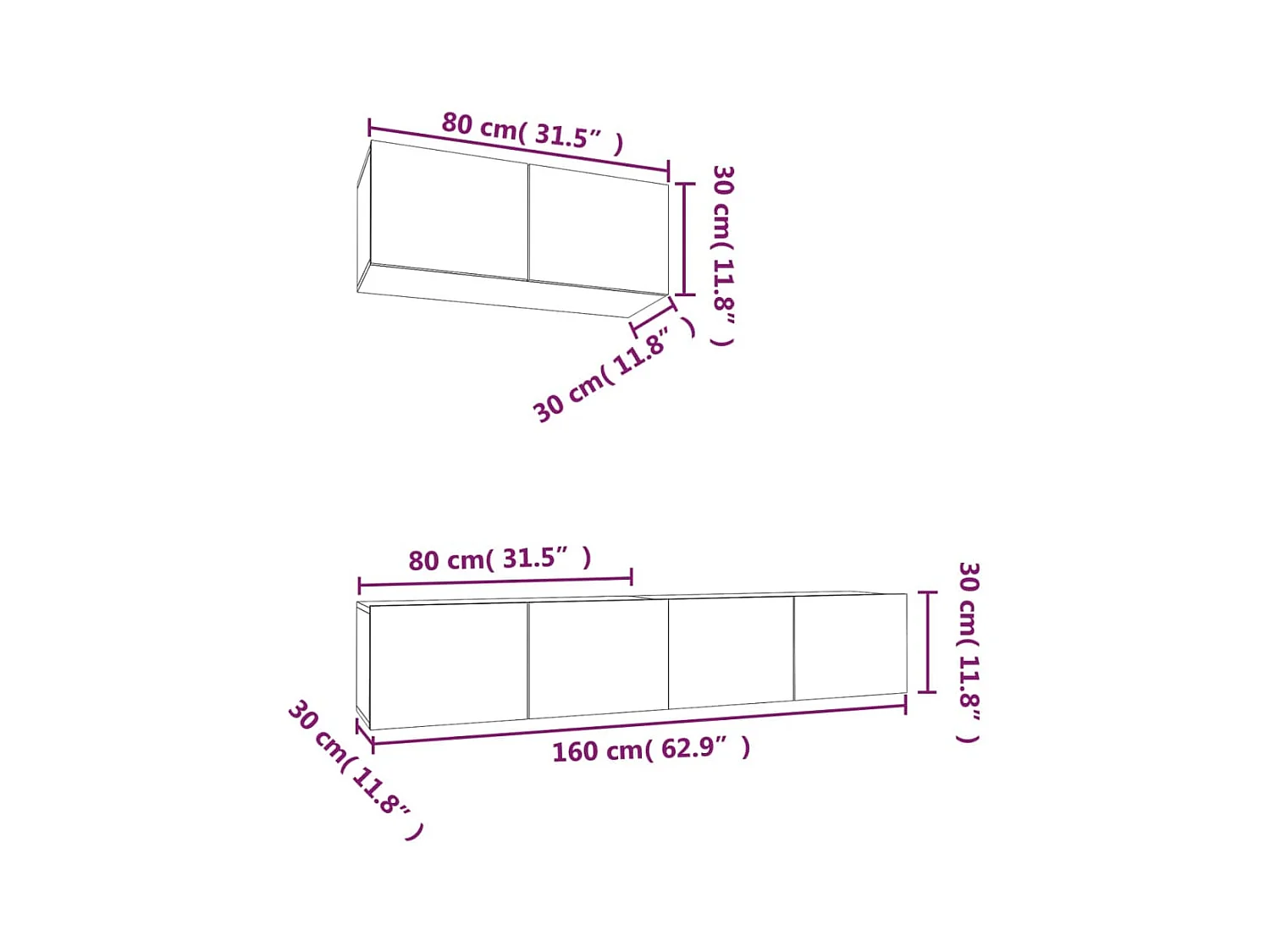 Batesburg-Leesville  Ensemble de meubles TV 3 pcs Noir Bois d'ingénierie