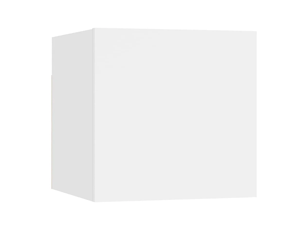 Cedvar  Meuble TV mural Blanc Bois d'ingénierie