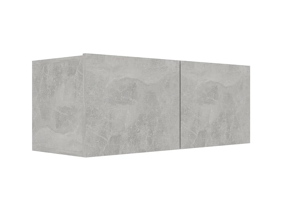 Nawal  Ensemble de meubles TV 6 pcs Gris béton Bois d'ingénierie