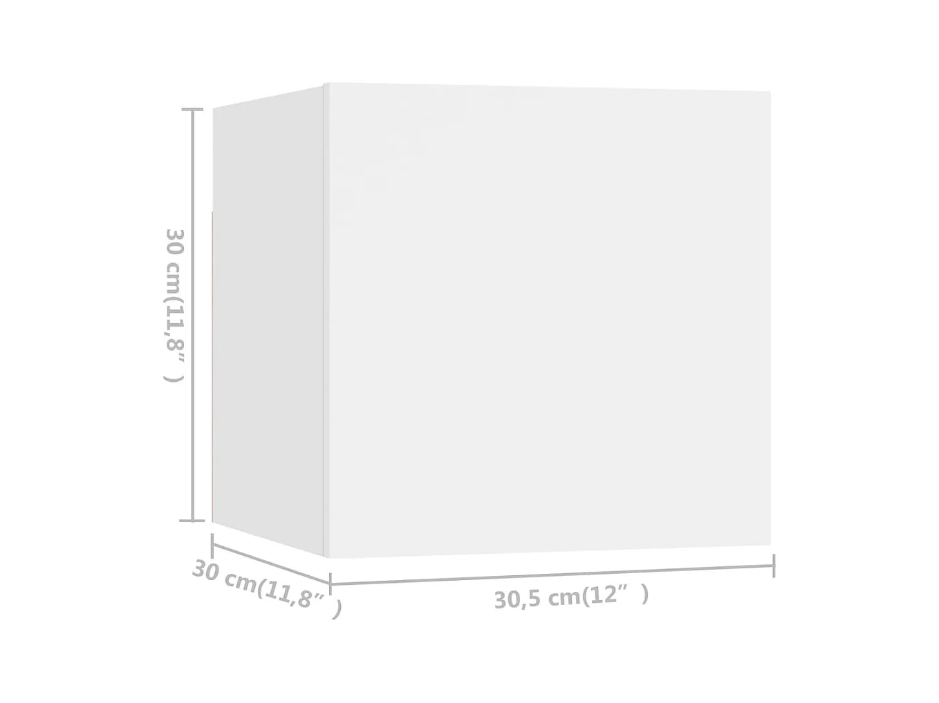 Ferenc  Ensemble de meubles TV 6 pcs Blanc Bois d'ingénierie