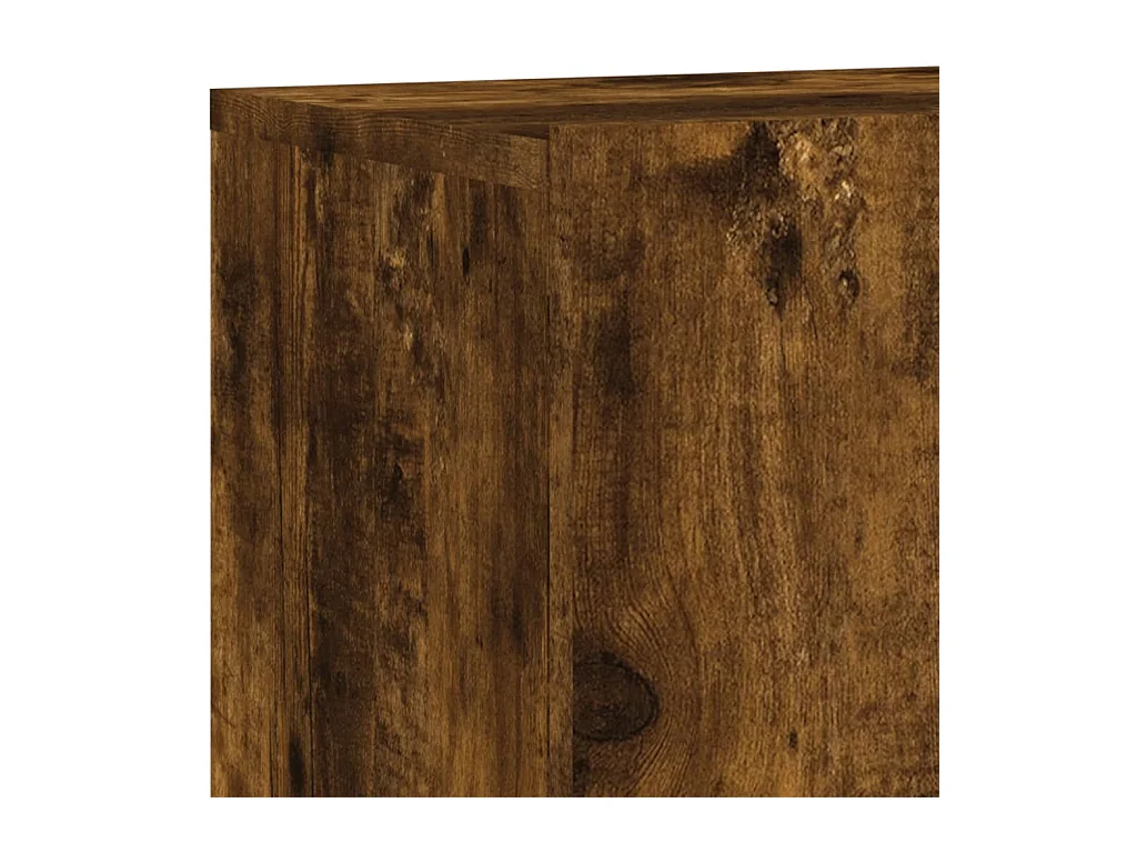 Gabriele Pietro  Muebles de TV de pared 4 pzas madera ingeniería roble ahumado