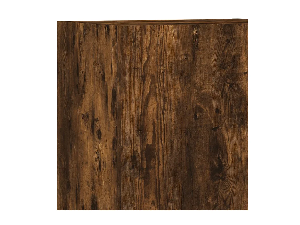 Gabriele Pietro  Muebles de TV de pared 4 pzas madera ingeniería roble ahumado