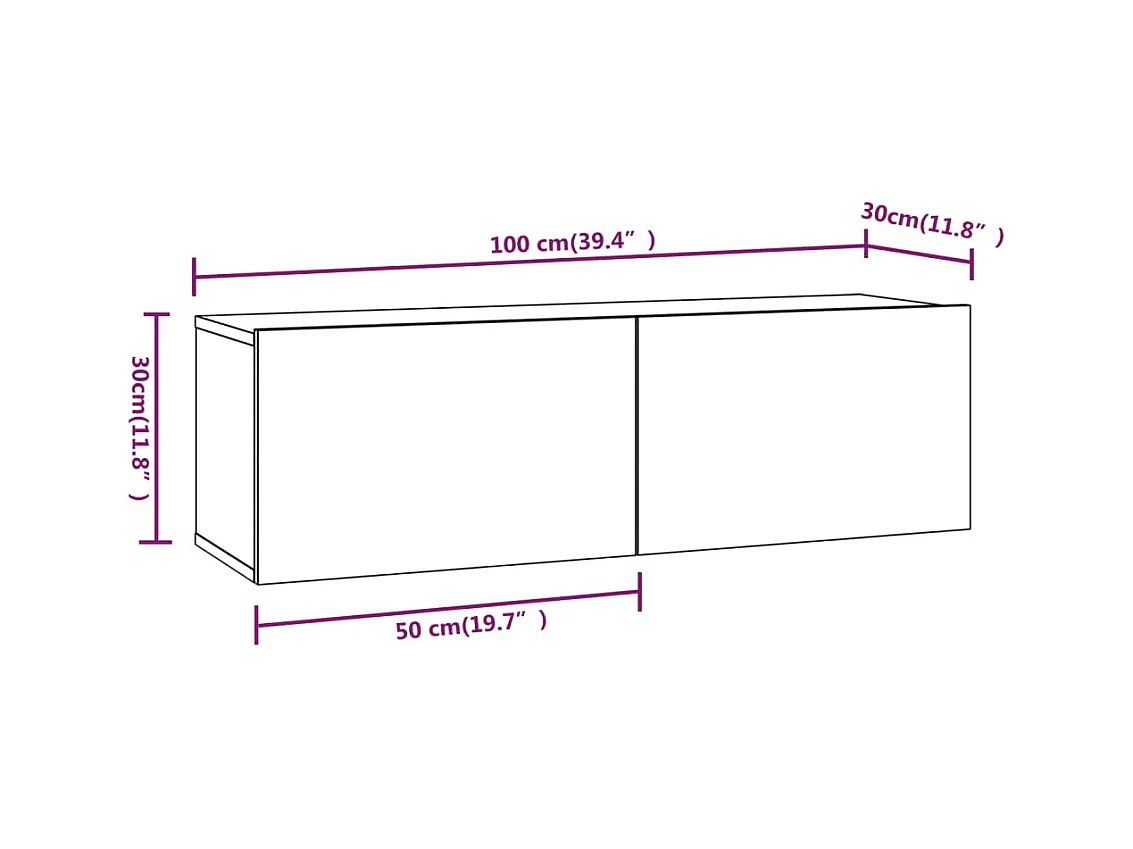 Batesburg-Leesville  Ensemble de meubles TV 3 pcs Sonoma gris Bois d'ingénierie