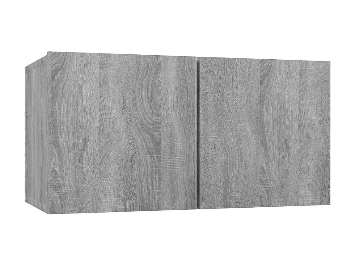 Elwin  Set de muebles para TV 4 pzas madera contrachapada gris Sonoma