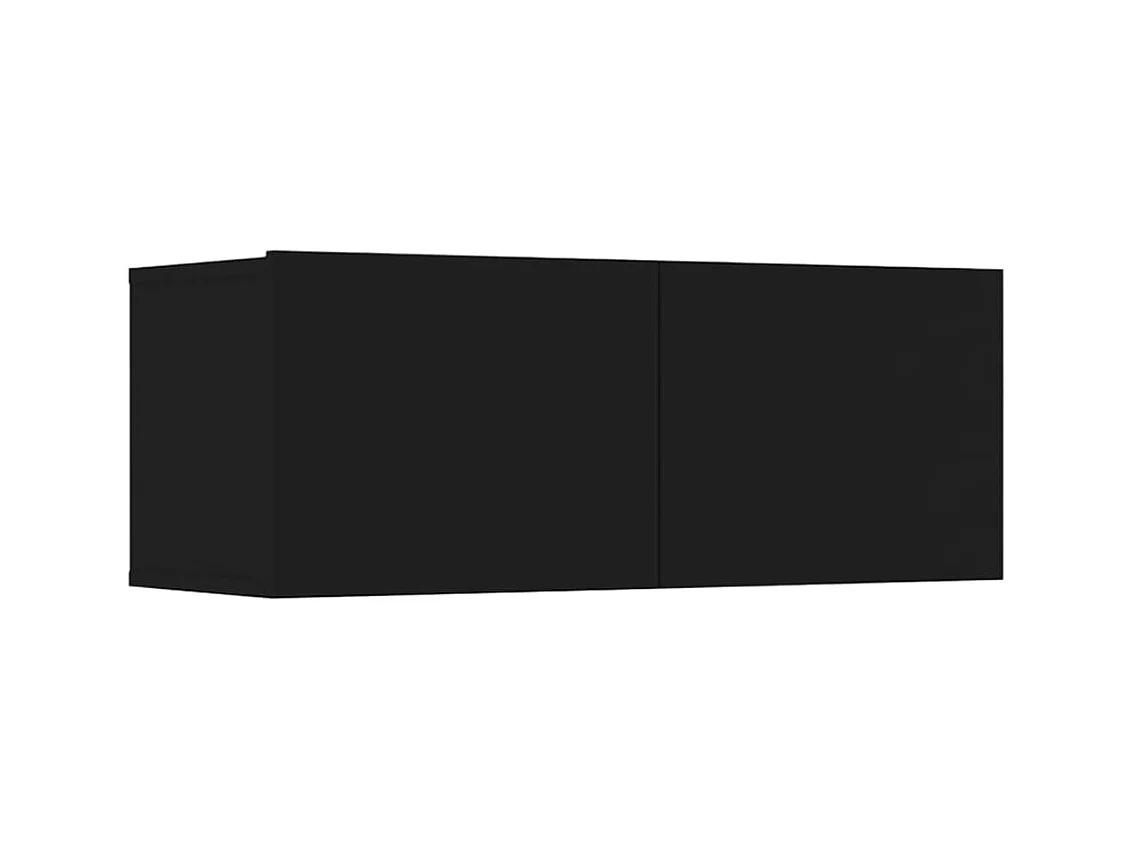 Azra  Ensemble de meubles TV 6 pcs Noir Bois d'ingénierie