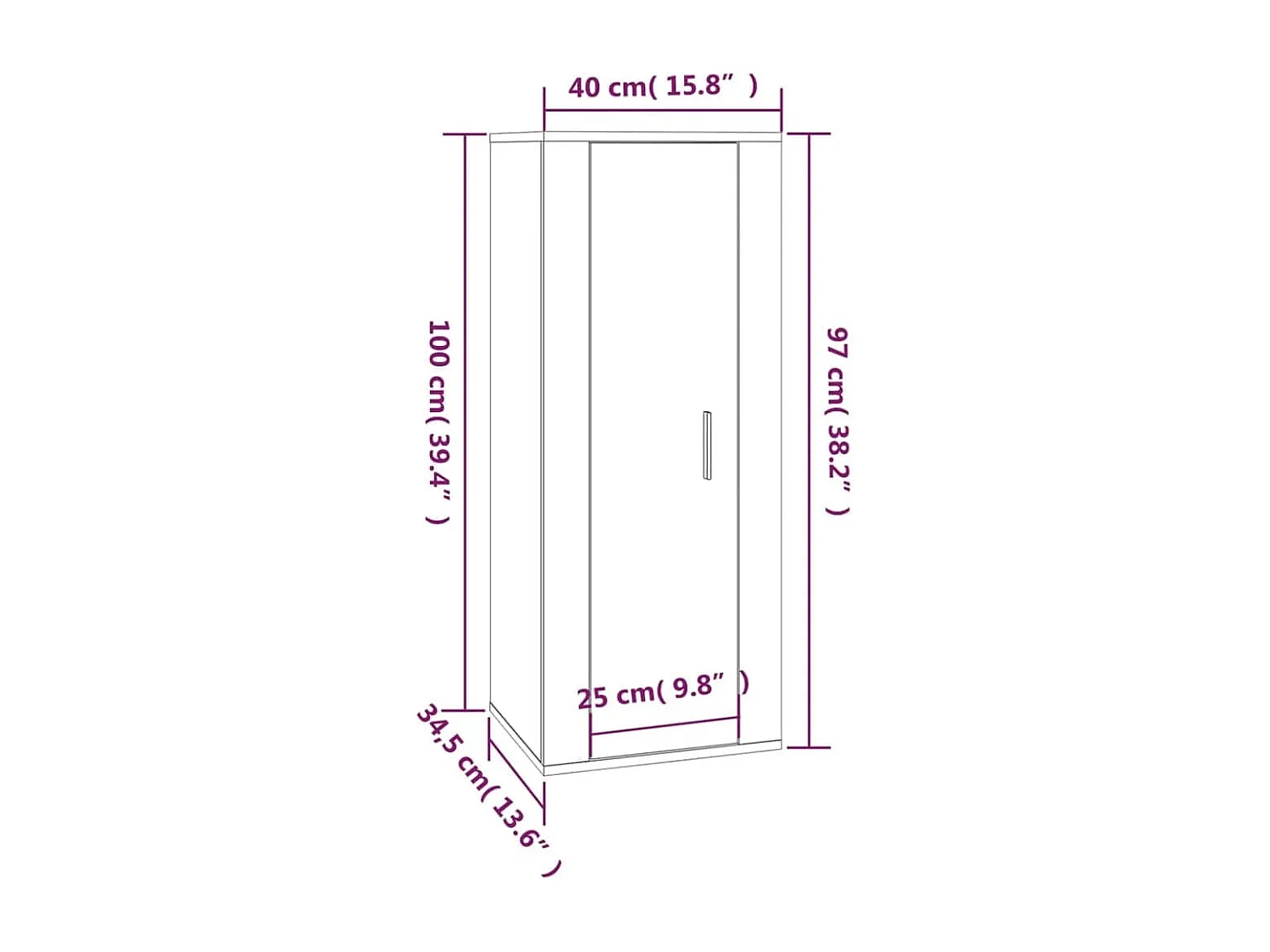 Vidir  Ensemble de meubles TV 2 pcs blanc brillant bois d'ingénierie