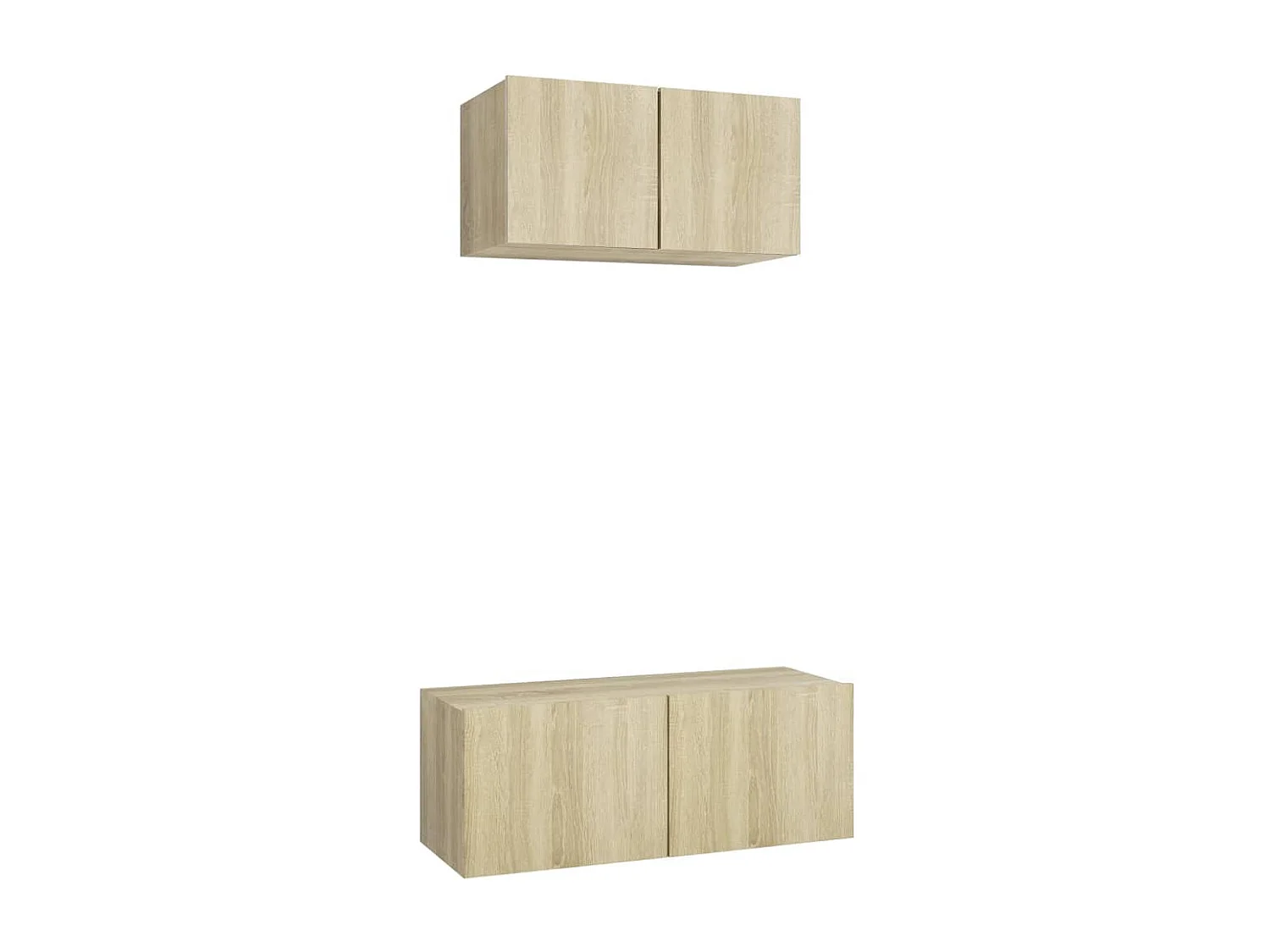 Olivia  Ensemble de meuble TV 2 pcs Chêne sonoma Bois d'ingénierie