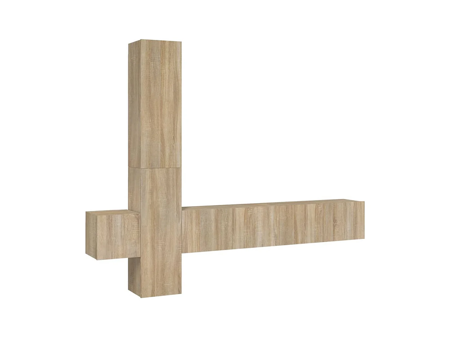 Pontarlier  Ensemble de meubles TV 5 pcs Chêne sonoma Bois d'ingénierie