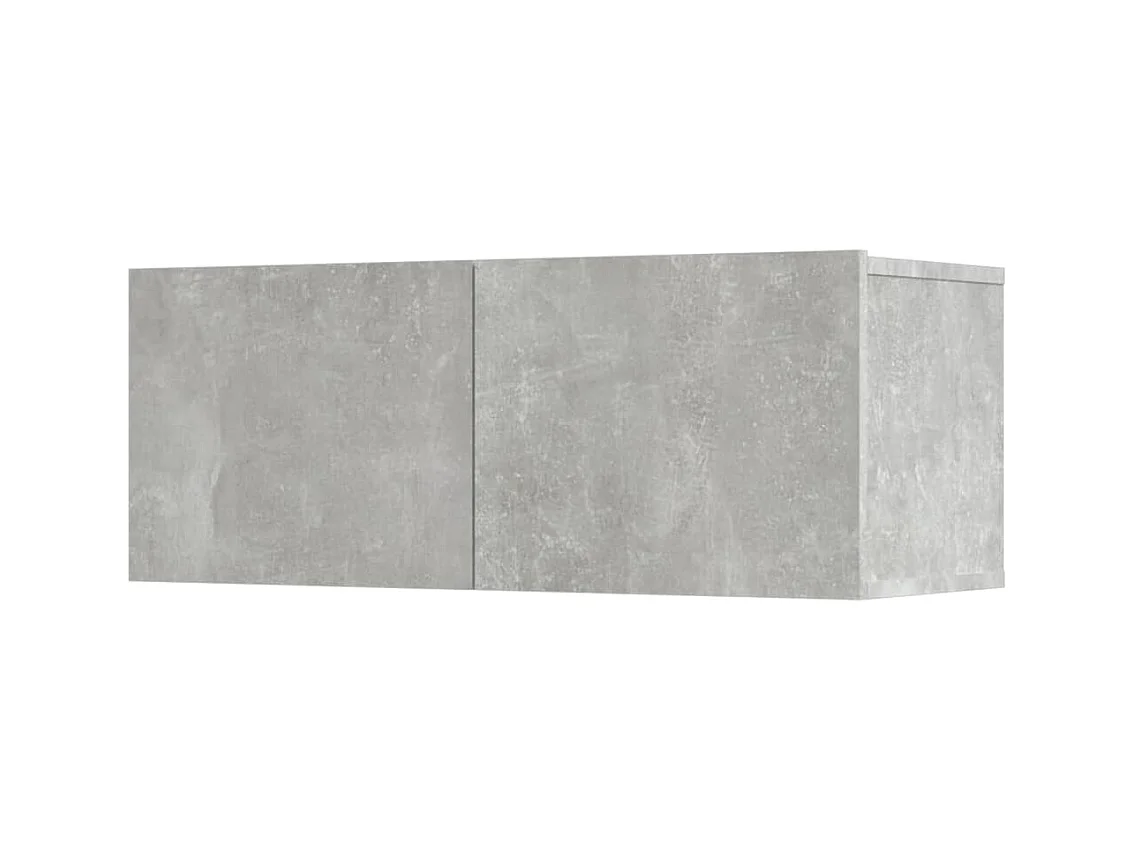 Garden Furniture -  Ensemble de meubles TV 5 pcs Gris béton Bois d'ingénierie