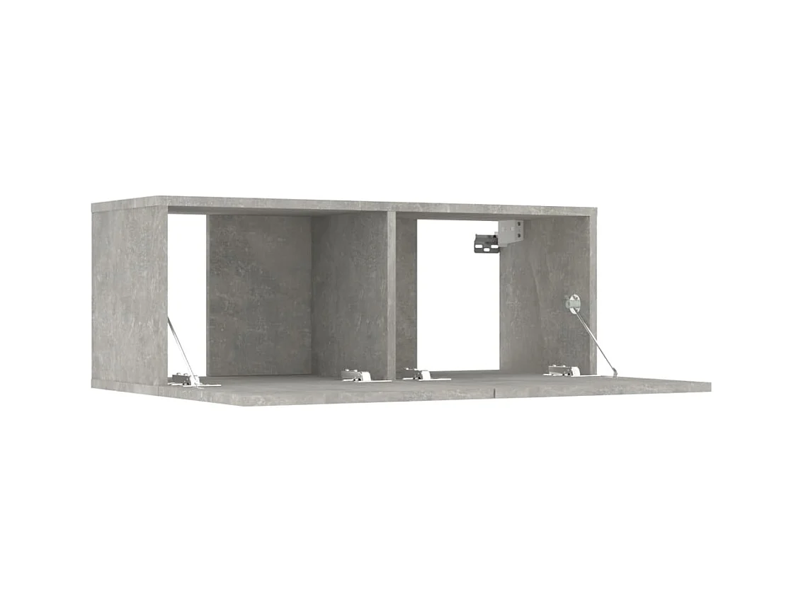 Garden Furniture -  Ensemble de meubles TV 5 pcs Gris béton Bois d'ingénierie