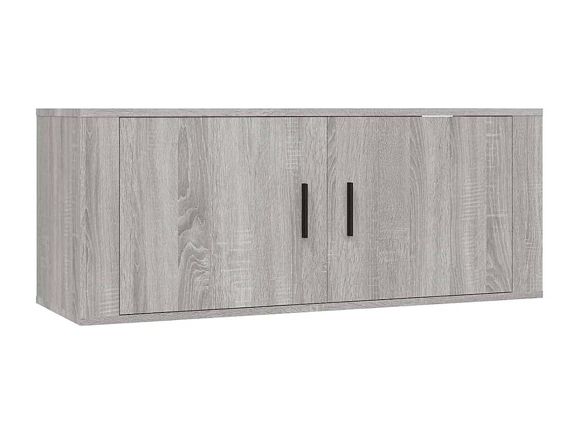 Xira  Ensemble de meubles TV 3 pcs Sonoma gris Bois d'ingénierie