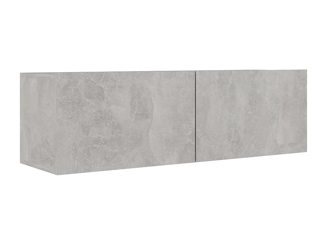 Niort  Ensemble de meubles TV 8 pcs Gris béton Bois d'ingénierie