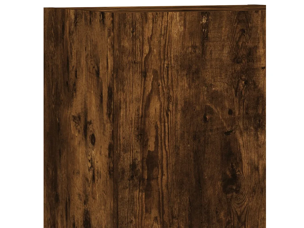 Berk  Muebles de TV de pared 5 pzas madera ingeniería roble ahumado