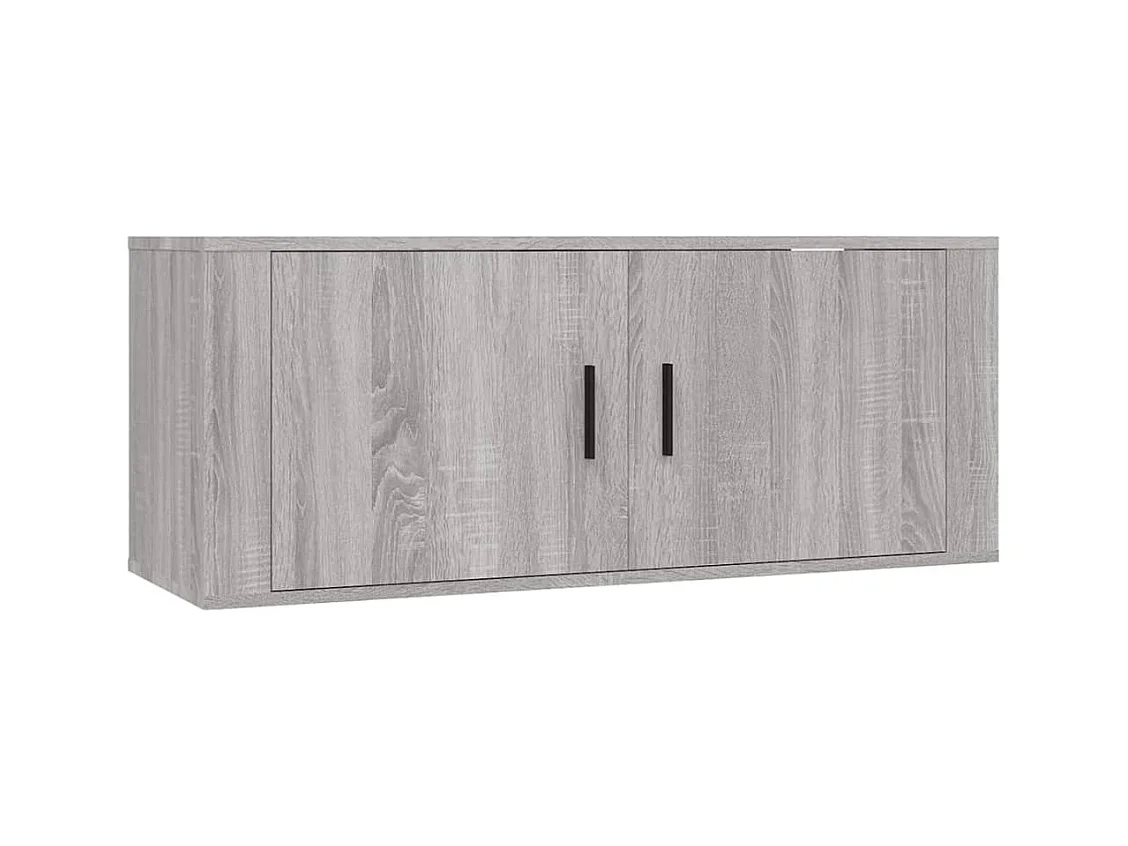 Sissel  Ensemble de meubles TV 2 pcs Sonoma gris Bois d'ingénierie