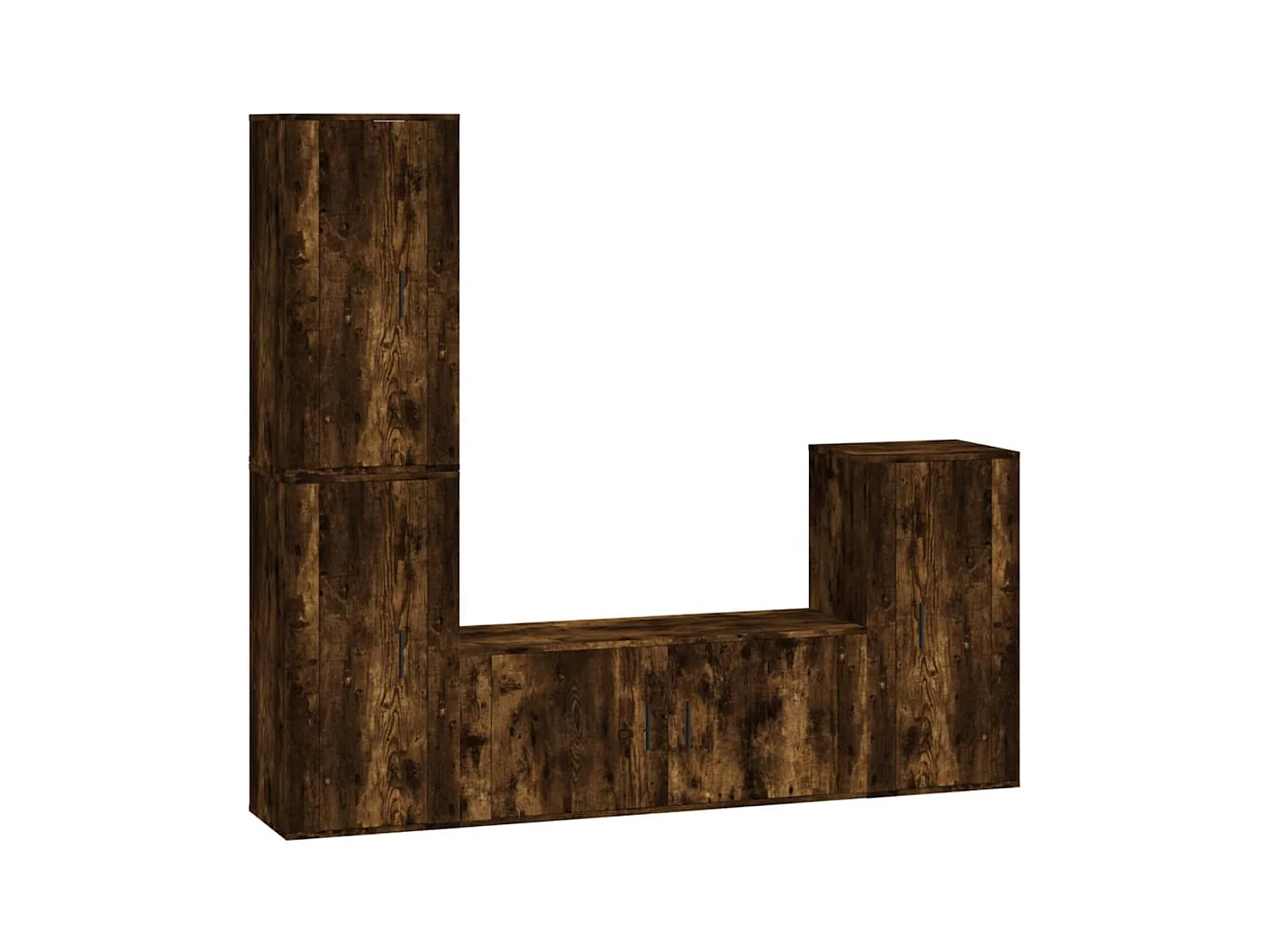 Nîmes  Ensemble de meubles TV 4 pcs Chêne fumé Bois d'ingénierie