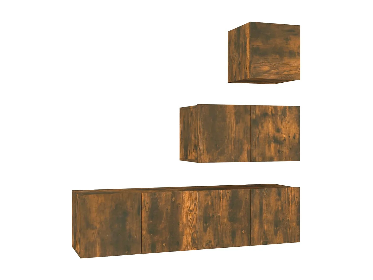 Jean-Louis  Ensemble de meubles TV 4 pcs Chêne fumé Bois d'ingénierie