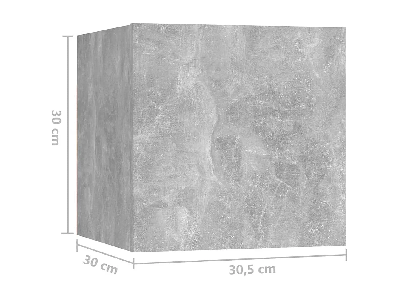 Antelope  Ensemble de meubles TV 4 pcs Gris béton Bois d'ingénierie