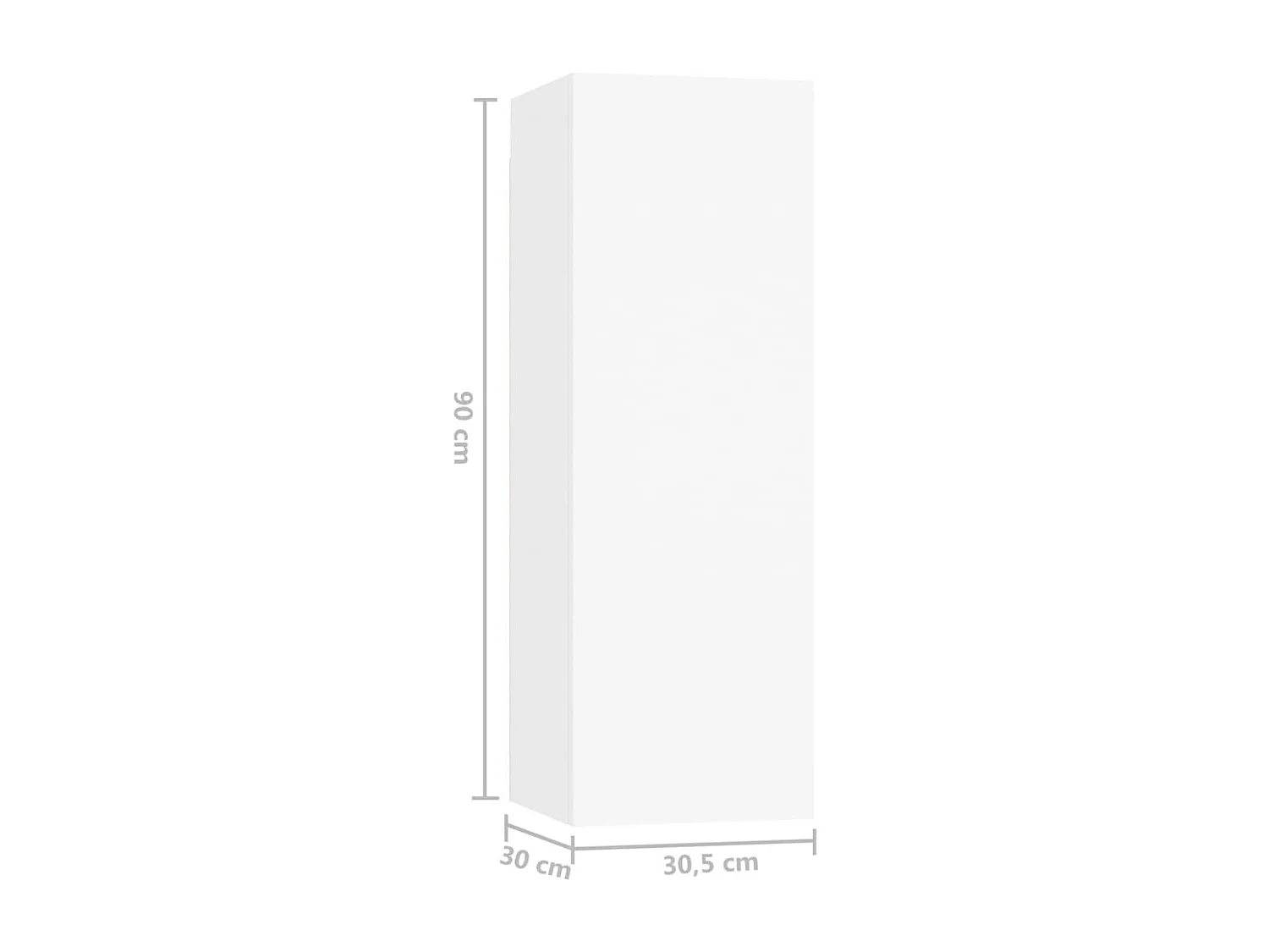 Edoardo  Ensemble de meubles TV 7 pcs Blanc Bois d'ingénierie