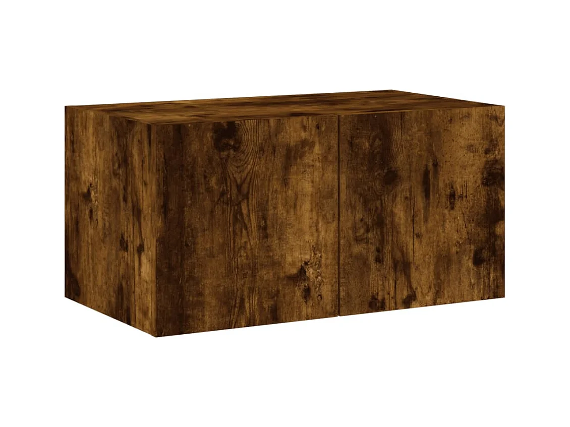 Sart-Saint-Laurent  Unités murales TV avec LED 5 pcs chêne fumé bois d'ingénierie