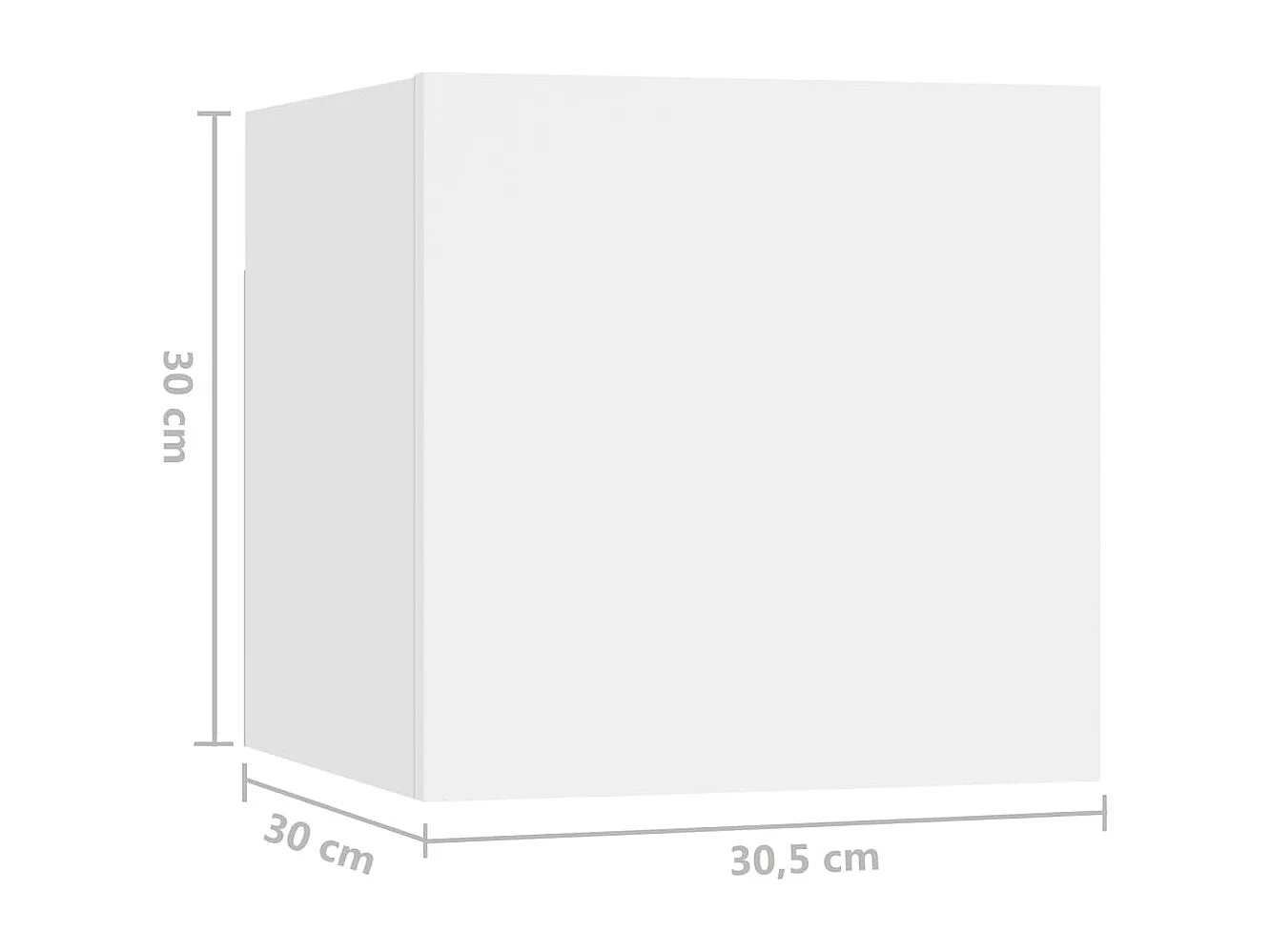 Antelope  4-delige Tv-meubelset bewerkt hout wit