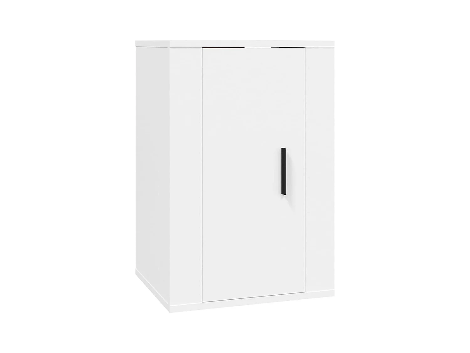Leo  Ensemble de meubles TV 3 pcs Blanc Bois d'ingénierie