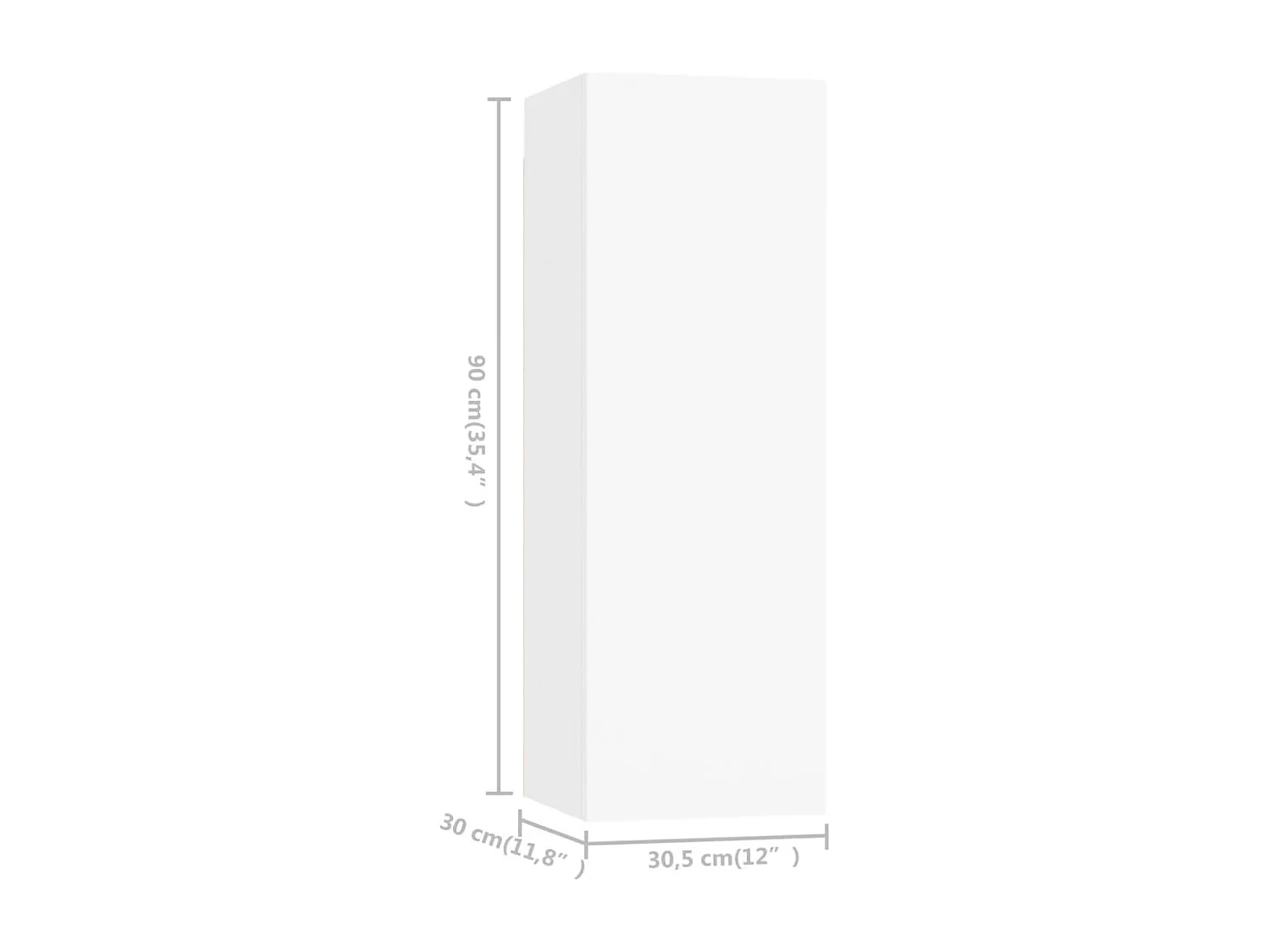 Bradbury  Ensemble de meuble TV 9 pcs Blanc Bois d'ingénierie