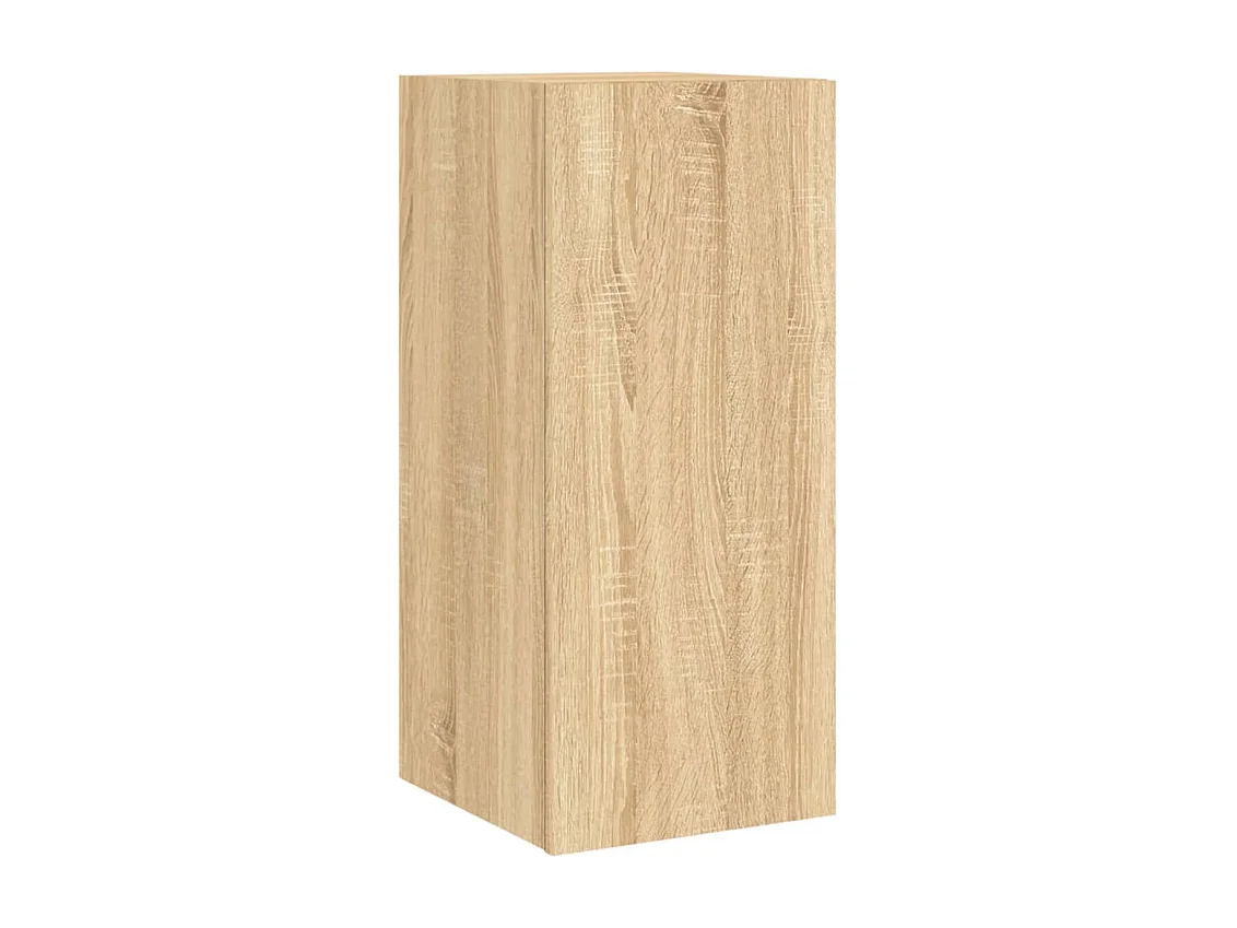 Chaja  Meuble TV muraux 6 pcs avec lumières LED chêne sonoma