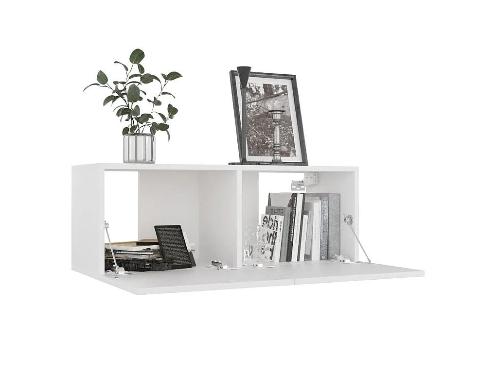 Maisons-Alfort  Ensemble de meubles TV 4 pcs Blanc Bois d'ingénierie