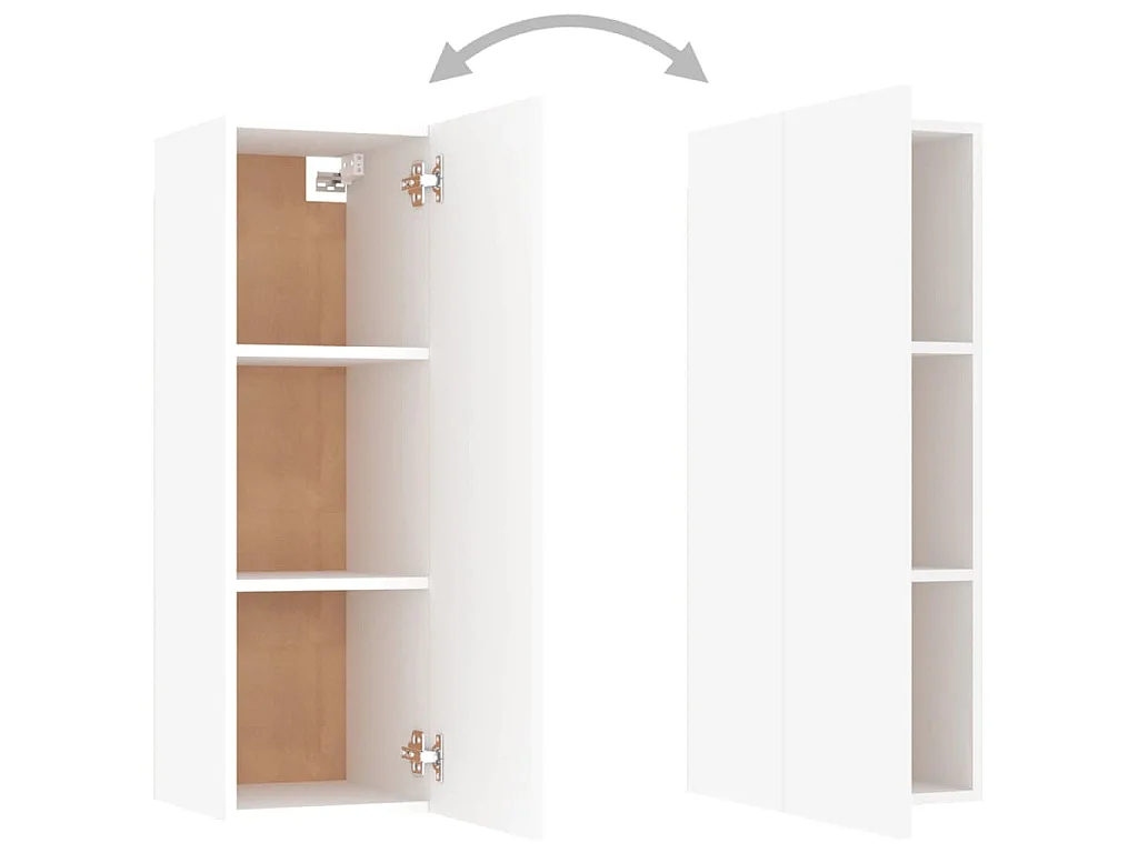 Maisons-Alfort  Ensemble de meubles TV 4 pcs Blanc Bois d'ingénierie