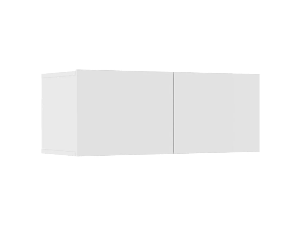 Varde  Ensemble de meubles TV 8 pcs Blanc Bois d'ingénierie