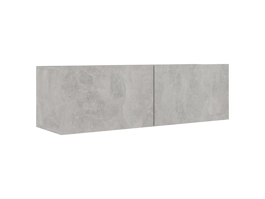 Ferenc  Ensemble de meubles TV 6 pcs Gris béton Bois d'ingénierie