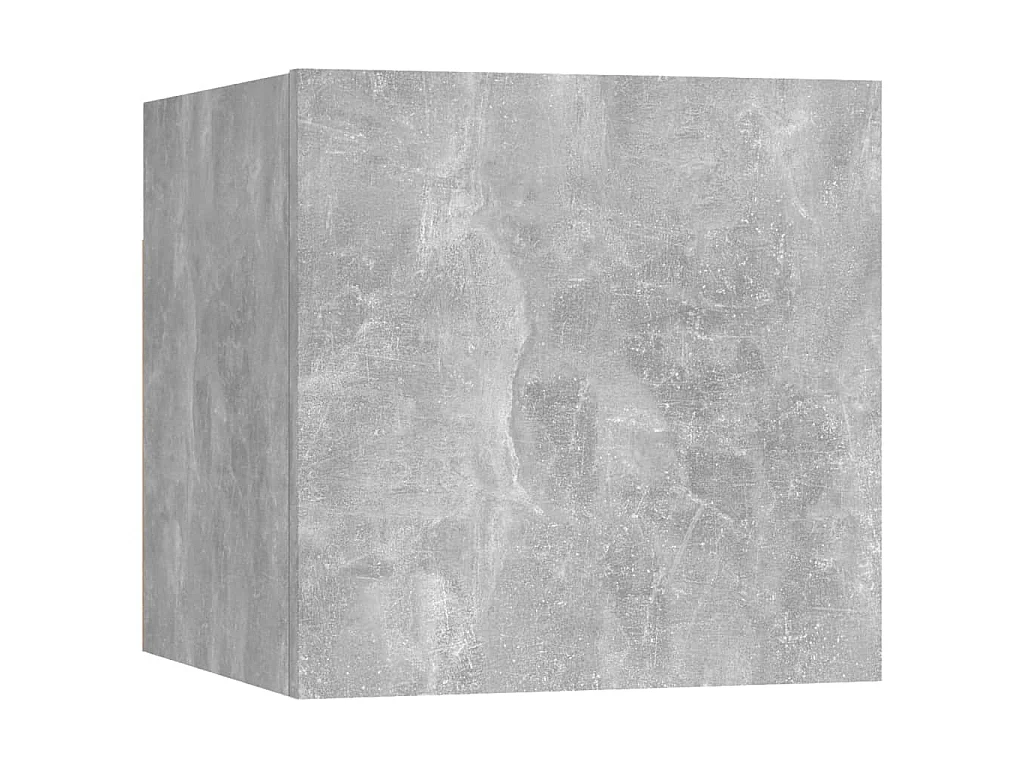 Ferenc  Ensemble de meubles TV 6 pcs Gris béton Bois d'ingénierie