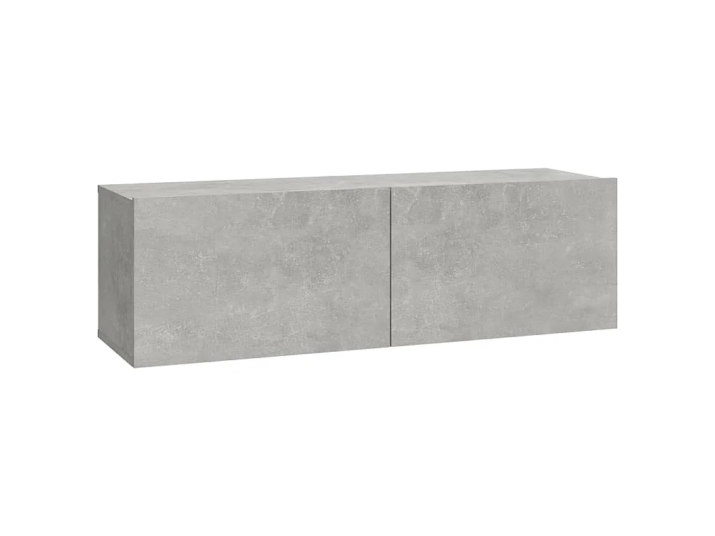 Assumption  Muebles de TV 4 piezas gris hormigón 100x30x30 cm