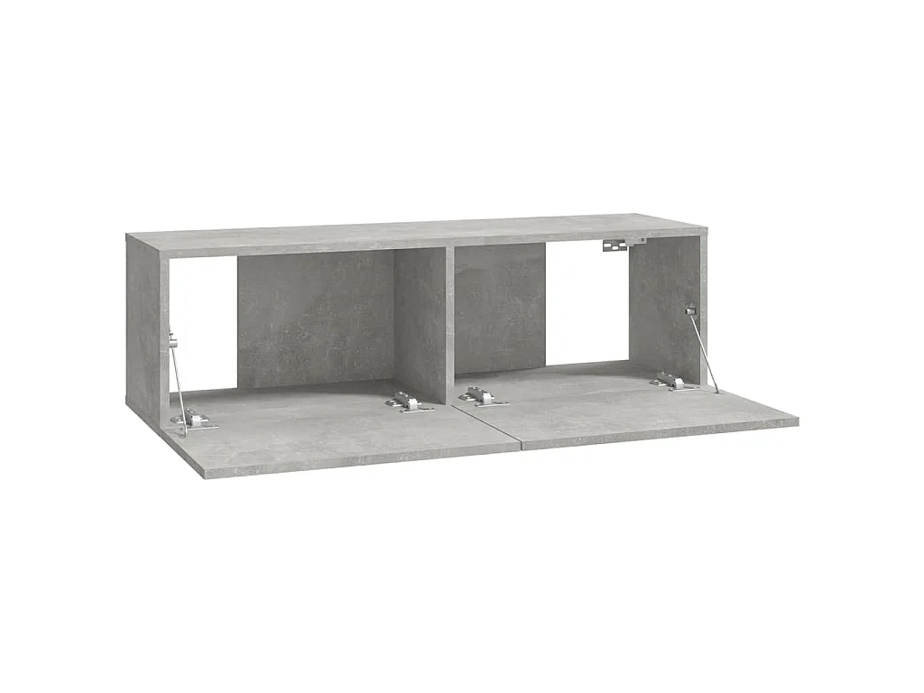 Assumption  Muebles de TV 4 piezas gris hormigón 100x30x30 cm