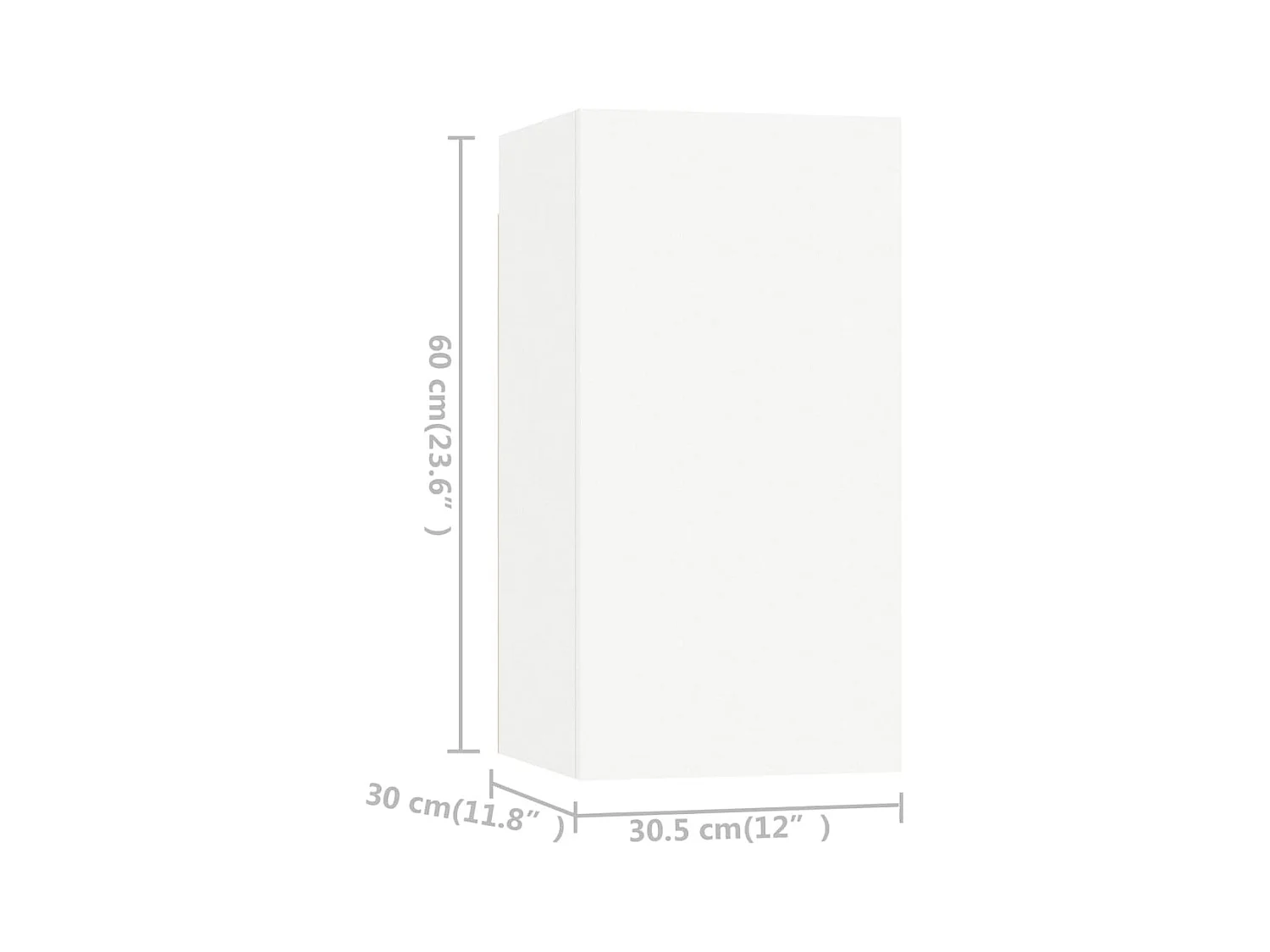Viena  Ensemble de meubles TV 6 pcs Blanc Bois d'ingénierie